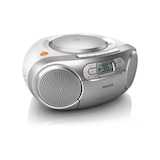 thumbnail of Philips Az 127/12 Radio Cd - 2 X 1 W Leistung - Cd, K7 - Kassettendeck - Silber