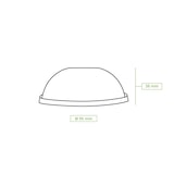 thumbnail of greenbox - rPET-Domdeckel Ø 95 mm, Halmloch, 2000 St.