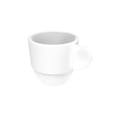 thumbnail of MONOUSO - Wiederverwendbare Plastiktasse “Espresso” Weiß 80ml (6 Stück)