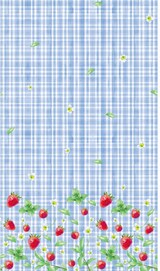 thumbnail of 5x Duni Dunisilk® Tischdecke 138 x 220 cm Strawberry Picnic