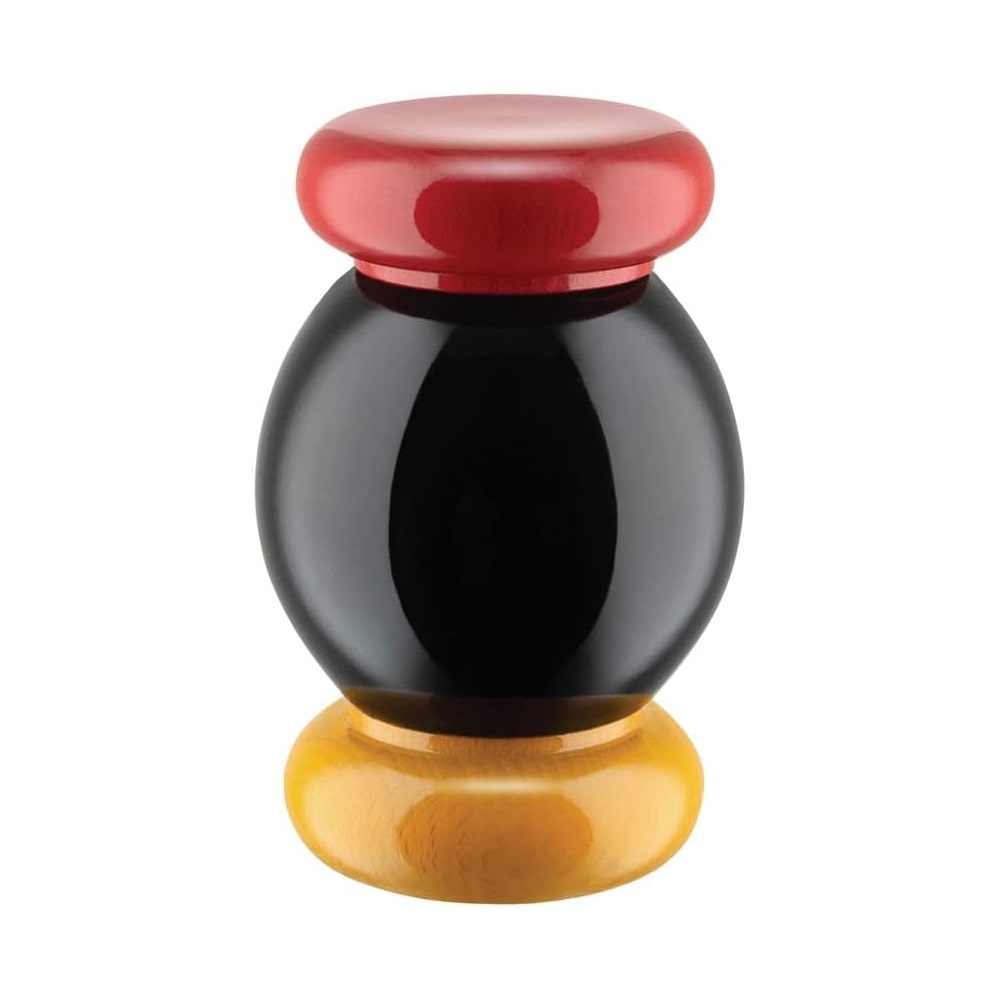 es18, schwarze salz-, pfeffer- und gewürzmühle, Alessi