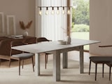 thumbnail of Dmora Ausziehbarer Esstisch Otto, Hilfsküchenkonsole, Ausziehbarer Tisch, 100% Made in Italy, cm 90x90h75, Zement