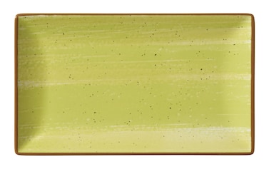 METRO Professional Plato llano Madleen, cerámica de gres, 25 x 14.5 cm, verde, 6 unidades