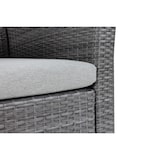 thumbnail of METRO PROFESSIONAL Lounge para exterior Brantford 4 peças, aço/ vime sintético, 2 poltronas, 1 sofá de 2 lugares, 1 mesa de centro, cinzento