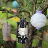 thumbnail of Relaxdays Sturmlaterne LED, retro Sturmlampe als Fensterdeko oder elektrische Gartenlaterne, batteriebetrieben, schwarz