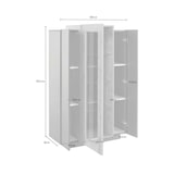 thumbnail of Dmora Vitrine Kevin, Sideboard mit drei Türen, Mehrzweck-Wohnzimmermöbel, 100% Made in Italy, cm 80x38h121, Anthrazit und Ahorn