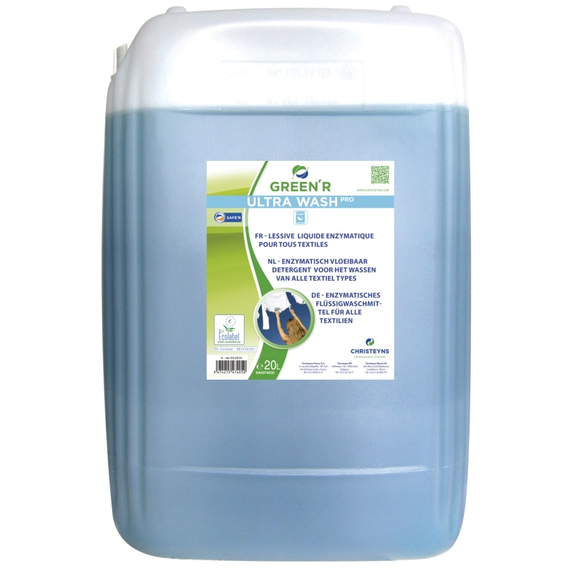 Lessive concentrée Green'R Ultra Wash 20L