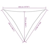 thumbnail of vidaXL Sonnensegel 160 g/m² Beige 2,5x2,5x3,5 m HDPE