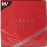 thumbnail of 30 Serviettes, 2 plis "PUNTO" pliage 1/4 38 cm x 38 cm rouge microgaufrée