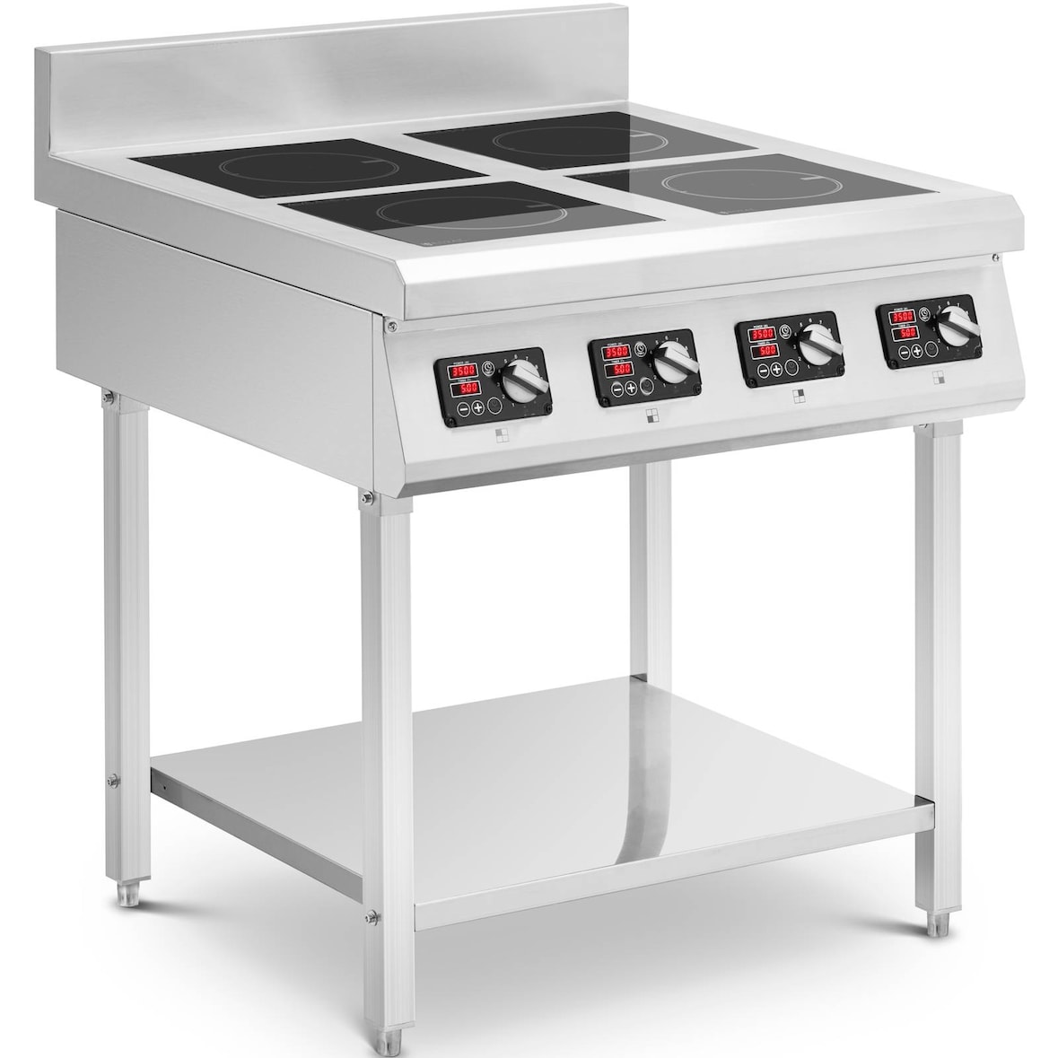 Royal Catering - Royal Catering RCIK-3500IC4.4 Cuisinière à induction mit Unterbau 4 x 20 cm 10 Stufen Timer Cuisinière électrique induction