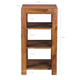 thumbnail of Massivholz Bücherregal: Mehrzweck-Stauraum, Sheesham, handgefertigt, pflegeleicht. 44x44x80 cm | Kadima Design
