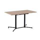 thumbnail of METRO PROFESSIONAL Inklapbare bistrotafel Aveiro, staal, houtprint, 120 x 70 cm, rechthoekig, naturel/zwart