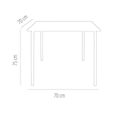 thumbnail of garbar MARSELLA Mesa Quadrada Interior, Exterior 70x70 Areia