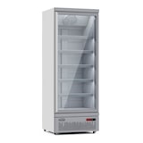 thumbnail of Mobiler Kühlschrank mit 1 Glastür Getränkekühlschrank Gastro 600 L 0/10°C ISO 45 mm Weiß