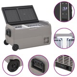 thumbnail of Nevera con ruedas y asa PP Y PE negro y gris 50 L