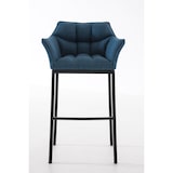 thumbnail of Taburete de Bar Damaso Tela con Base de Cuatro Patas Azul/Negro