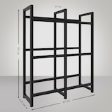 thumbnail of Suporte para caixas de bebidas empilhadas preto/116x91x31 cm