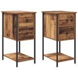 thumbnail of vidaXL Nachttisch 2 pcs Altholz 32 x 42 x 70 cm Holzwerkstoff