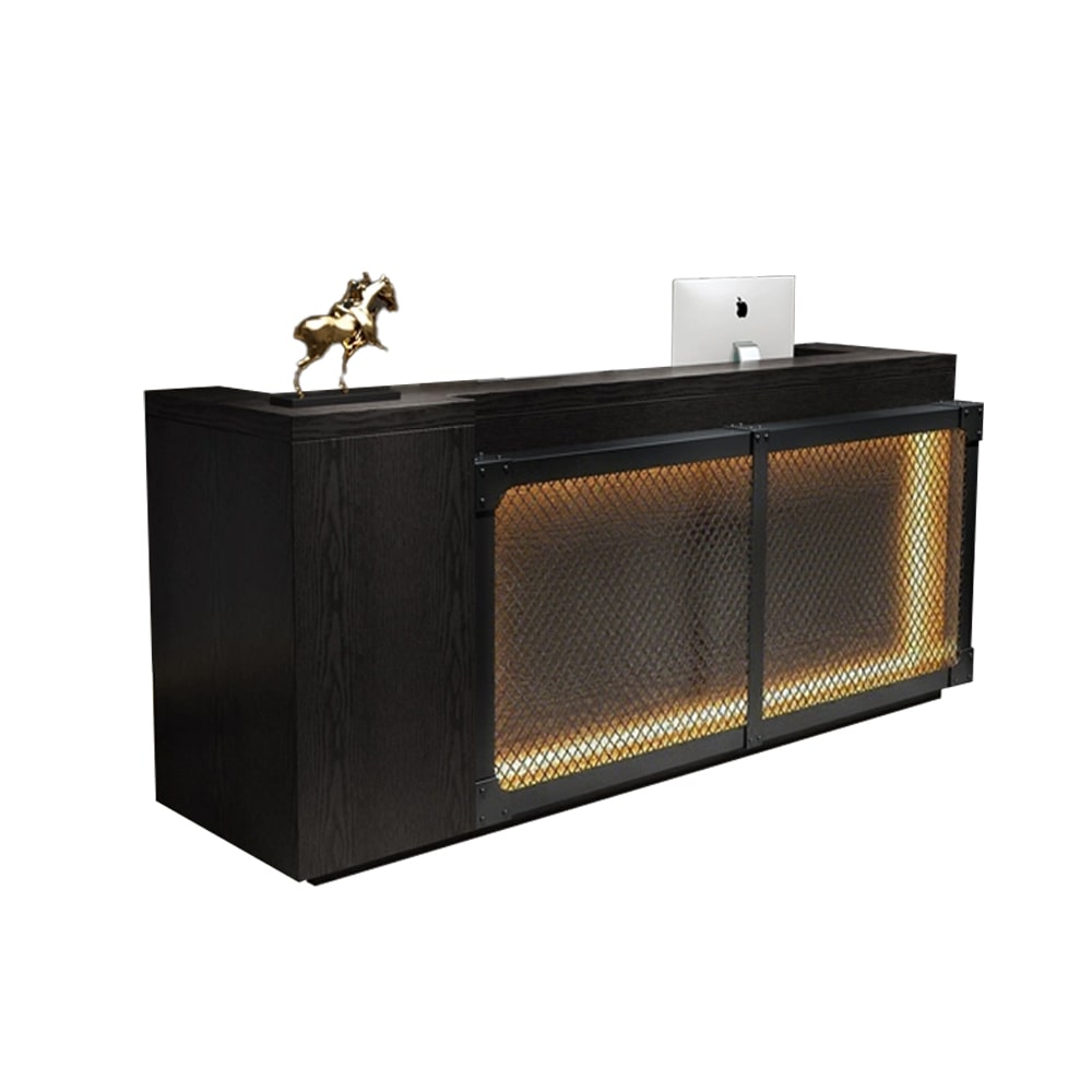 Theke Shoptheke Kasse Rezeption Kassentisch Industrie Verkaufstisch Kassentisch mit Schubladen 180*60*100cm 【HTWBO 180】