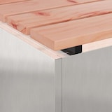 thumbnail of vidaXL Gartenbank Edelstahl 100 x 40 x 43 cm