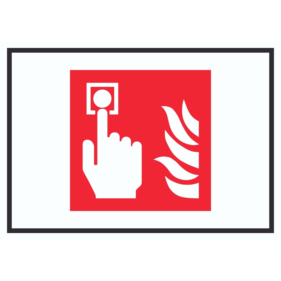 Brandmelder Symbol Schild A1 (594x841mm)