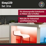thumbnail of Paulmann SimpLED Strip LED RGB Kit complet 10m revêtue28W 120lm/m 30 LEDs/m RGB 36VA 78980