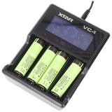 thumbnail of 4x Panasonic 18650 Li-Ion Akku und 4fach Li-Ion Schnell-Ladegerät