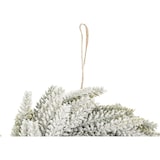 thumbnail of Weißer Schnee-Weihnachtskranz ø 40 cm | Runder Kranz | Weihnachtsgeschenk | Weihnachten | Weiß