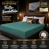 thumbnail of EXKLUSIV HEIMTEXTIL Frottee Spannbettlaken Rundumgummizug Marke 120 x 200 cm Petrol 80% Baumwolle 20% Polyester  Öko - Tex Zertifiziert Bed-Sheet