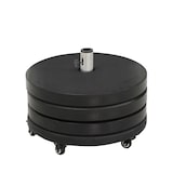 thumbnail of METRO PROFESSIONAL Soporte para sombrilla con ruedas, HDPE/hormigón, Ø 58 x 43 cm, 30 kg, negro