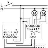 thumbnail of JALOUSIECONTROL II Jalousiesteuerung, Unterputz, schwarz, glänzend, geeignet für Windsensor, Nebenstelleneingang, 690W