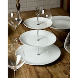 thumbnail of Etagere - Wit - Keramiek - 16x21x26cm - Drie Laags Rond