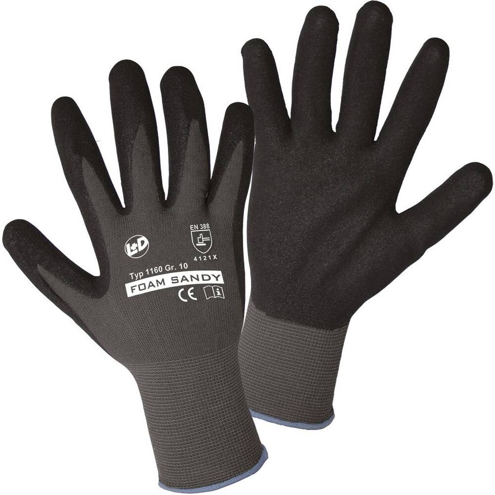 L+D worky FOAM SANDY 1160-11 Nylon Arbeitshandschuh Größe (Handschuhe): 11, XXL EN 388:2016 CAT II 1