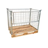 thumbnail of Gitteraufsatzrahmen verzinkt, Nutzhöhe 1.000 mm, 100 x 100 Drahtmaschung, 800 x 1.200 x 1.000 mm, 800 kg