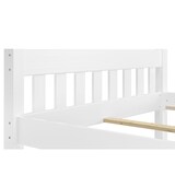 thumbnail of Doppelbett Futonbett 140x200 Massivholz Kieferbett weiß Rollrost Matratze 60.38-14 W M