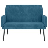 thumbnail of vidaXL Sitzbank Blau 108x79x79 cm Samt