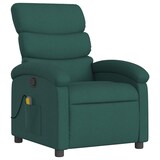 thumbnail of vidaXL Massagesessel Dunkelgrün Stoff