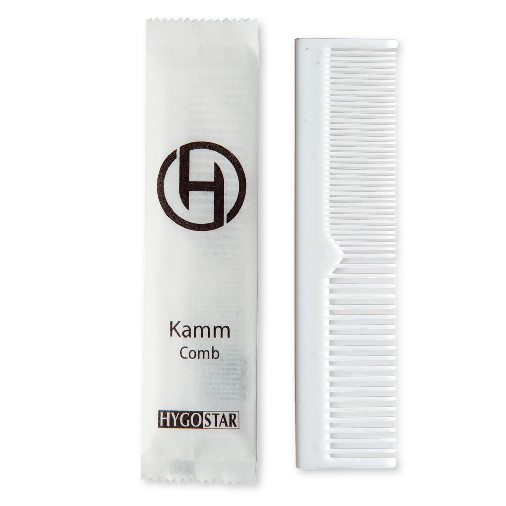 Kamm Kunststoff Weiss einzeln verpackt 100 Stück