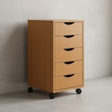 thumbnail of Rollcontainer Buche, Stilvoller & geräumiger Schreibtisch-Container mit 5 Schubladen. 33x38x64 cm | Kadima Design
