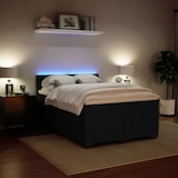 thumbnail of vidaXL Boxspringbett mit Matratze Schwarz 140x200 cm Samt