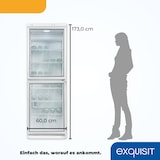 thumbnail of Exquisit Glastürkühlschrank GKS350-2-GT-280D weiss | 320 l Nutzinhalt | Weiß