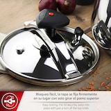 thumbnail of Magefesa Star Bombeada - Olla Express Tradicional 10L, Acero Inoxidable 18/10, Cocina Sana, Para Inducción, Reparto del Calor, Válvula Giratoria,