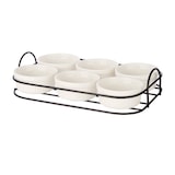 thumbnail of San Ignacio VESSIA - Juego de 6 Boles Aperitivo de Porcelana 80ml con Soporte