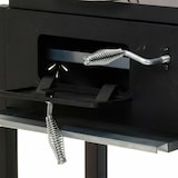 thumbnail of WellHome - Zwarte houtskoolbarbecue met dubbele grill en bijzettafel van 96 cm