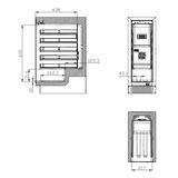 thumbnail of Weinkühlschrank VINCOOL für 20 Flaschen | 1x Glastür + LED & 1x Zone | 50 Ltr, HxBxT 82x29,5x57cm | +5/+20°C | Schwarz | + CHEFGASTRO Geschirrtuch