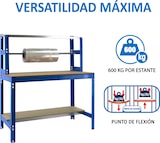 thumbnail of SimonRack Banco de Trabajo Taller, 1210x760 mm, Porta Rollo, Capacidad Carga 600 kg, Azul - BT-4