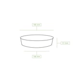 thumbnail of BIOZOYG 50 Stück Einwegschalen 700ml Pappschalen Kraftkarton Salatschalen runde Bowlschalen, mit transparentem Deckel, To-Go-Schalen, kompostierbar