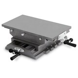 thumbnail of EBERTH Kreuztisch 200x360 mm, 2-Achsen Schraubstock aus Gusseisen/Stahl für Bohr- & Fräsarbeiten, Koordinatentisch