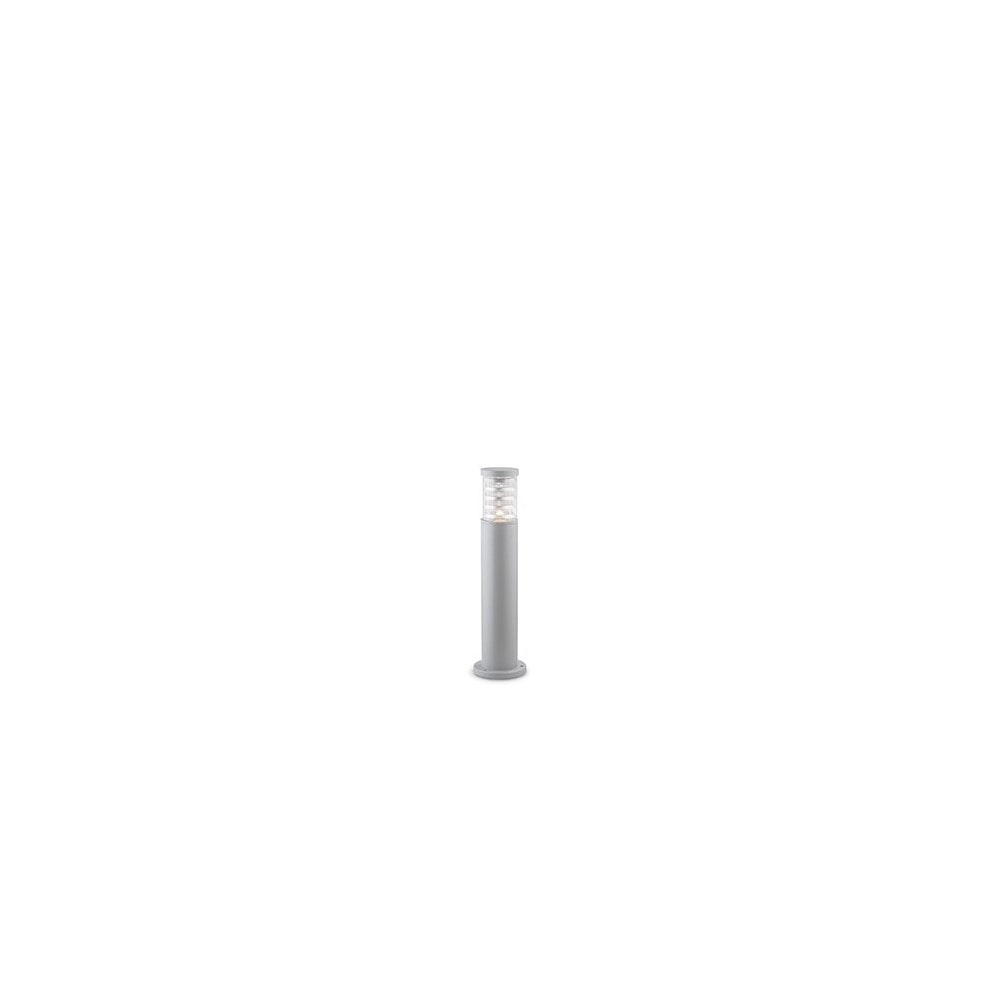 tronco pt1 h60, grauer aluminiumpfosten für den außenbereich, ideal lux