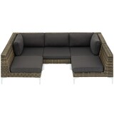 thumbnail of tectake Pieza modular para conjunto de ratán Villanova esquina izquierda  antracita-jaspeado - 404415